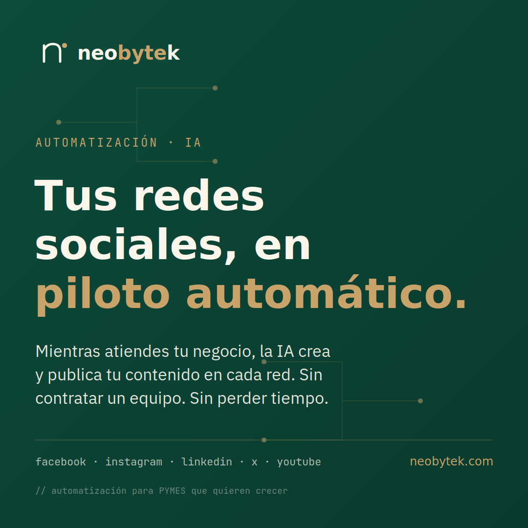 Automatización TI para PyMEs mexicanas — neobytek